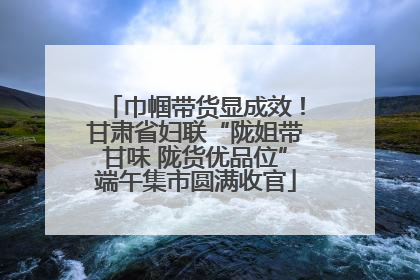 巾帼带货显成效！甘肃省妇联“陇姐带甘味 陇货优品位”端午集市圆满收官