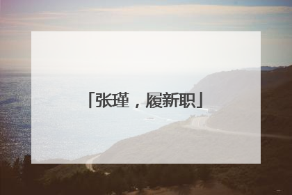 张瑾，履新职