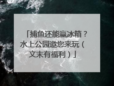 捕鱼还能赢冰箱？水上公园邀您来玩（文末有福利）