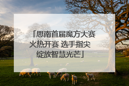 思南首届魔方大赛火热开赛 选手指尖绽放智慧光芒