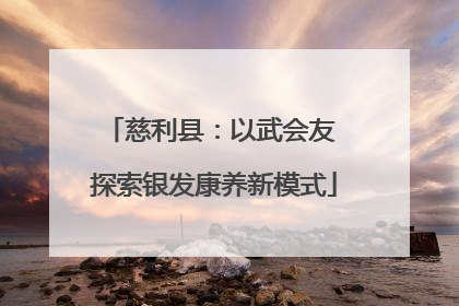 慈利县：以武会友 探索银发康养新模式