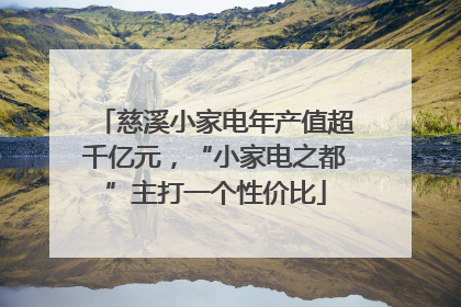慈溪小家电年产值超千亿元，“小家电之都”主打一个性价比