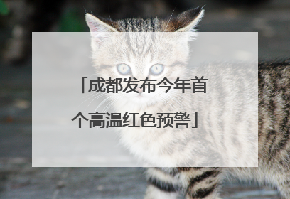 成都发布今年首个高温红色预警