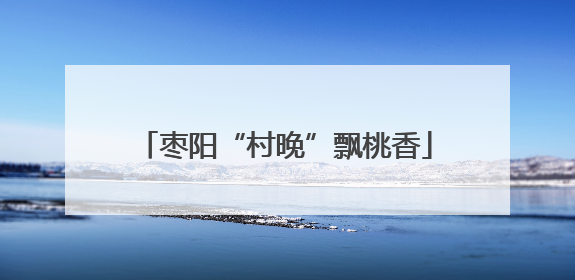枣阳“村晚”飘桃香
