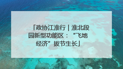 政协江淮行｜淮北段园新型功能区：“飞地经济”拔节生长