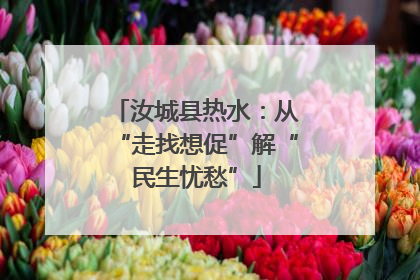 汝城县热水：从“走找想促”解“民生忧愁”