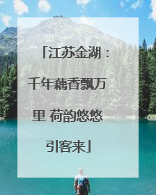 江苏金湖：千年藕香飘万里 荷韵悠悠引客来