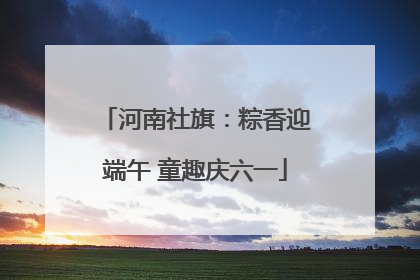 河南社旗：粽香迎端午 童趣庆六一