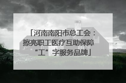河南南阳市总工会：擦亮职工医疗互助保障“工”字服务品牌