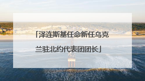 泽连斯基任命新任乌克兰驻北约代表团团长