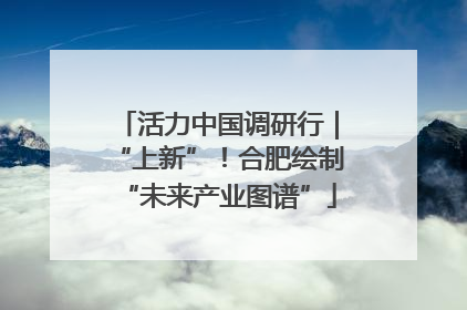 活力中国调研行｜“上新”！合肥绘制“未来产业图谱”