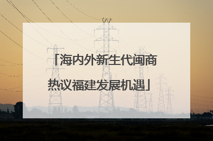海内外新生代闽商热议福建发展机遇