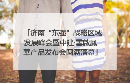 济南“东强”战略区域发展峰会暨中建·雲啟鳳華产品发布会圆满落幕