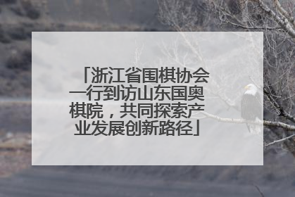 浙江省围棋协会一行到访山东国奥棋院，共同探索产业发展创新路径