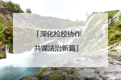 深化检校协作 共谋法治新篇