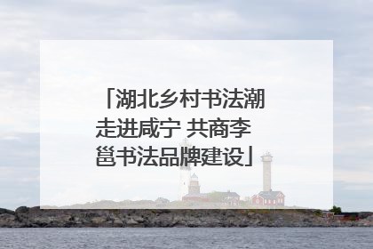 湖北乡村书法潮走进咸宁 共商李邕书法品牌建设