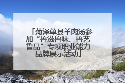 菏泽单县羊肉汤参加“鲁滋鲁味、鲁艺鲁品”专项职业能力品牌展示活动