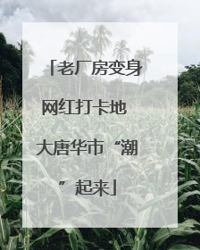 老厂房变身网红打卡地 大唐华市“潮”起来