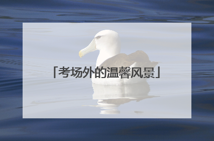 考场外的温馨风景