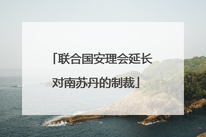 联合国安理会延长对南苏丹的制裁