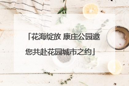花海绽放 康庄公园邀您共赴花园城市之约