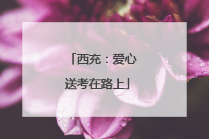 西充：爱心送考在路上