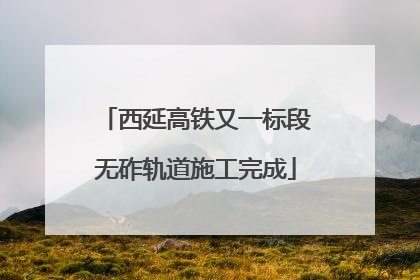 西延高铁又一标段无砟轨道施工完成