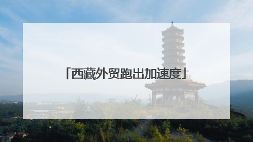 西藏外贸跑出加速度