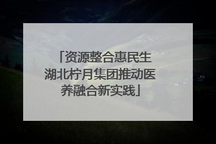 资源整合惠民生 湖北柠月集团推动医养融合新实践