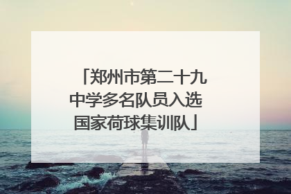 郑州市第二十九中学多名队员入选国家荷球集训队