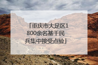 重庆市大足区1800余名基干民兵集中接受点验