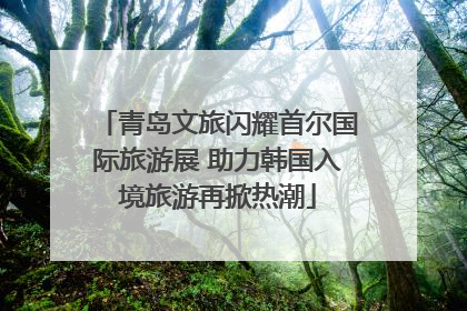 青岛文旅闪耀首尔国际旅游展 助力韩国入境旅游再掀热潮