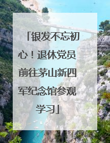 银发不忘初心！退休党员前往茅山新四军纪念馆参观学习