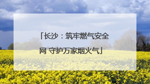 长沙：筑牢燃气安全网 守护万家烟火气