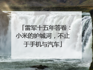雷军十五年答卷：小米的护城河，不止于手机与汽车