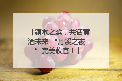 颍水之滨，共话黄酒未来 “丹溪之夜”完美收官！