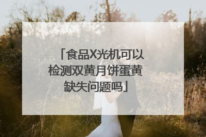 食品X光机可以检测双黄月饼蛋黄缺失问题吗
