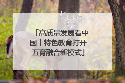 高质量发展看中国丨特色教育打开五育融合新模式