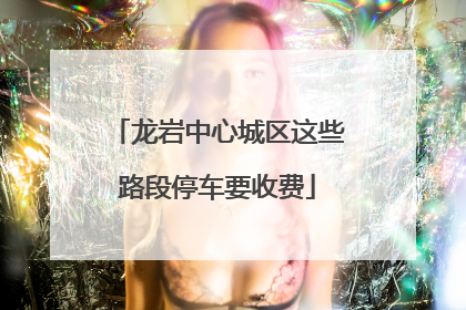 龙岩中心城区这些路段停车要收费