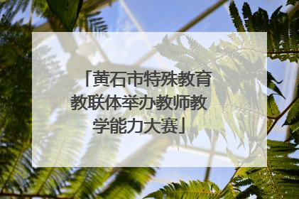 黄石市特殊教育教联体举办教师教学能力大赛