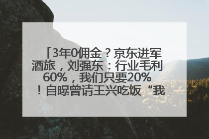 3年0佣金？京东进军酒旅，刘强东：行业毛利60%，我们只要20%！自曝曾请王兴吃饭“我要做外卖了”