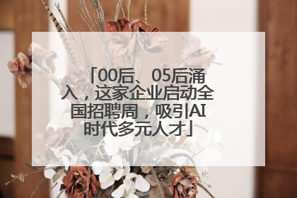 00后、05后涌入，这家企业启动全国招聘周，吸引AI时代多元人才