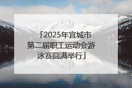 2025年宜城市第二届职工运动会游泳赛圆满举行