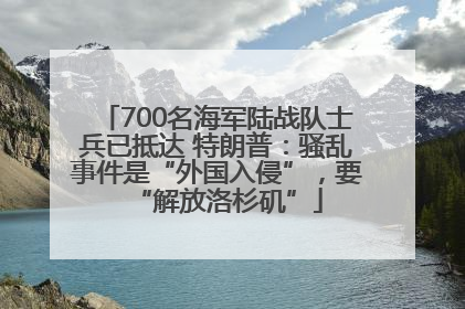 700名海军陆战队士兵已抵达 特朗普：骚乱事件是“外国入侵”，要“解放洛杉矶”