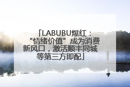 LABUBU爆红：“情绪价值”成为消费新风口，激活顺丰同城等第三方即配